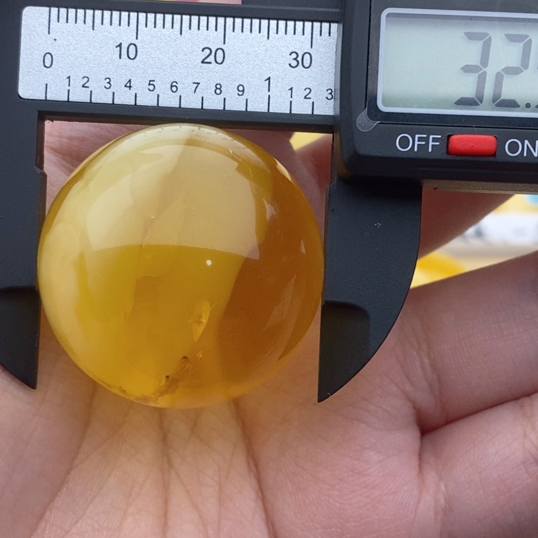 裸石蜜蜡未镶嵌半山水特色植物珀妖花锁骨珠