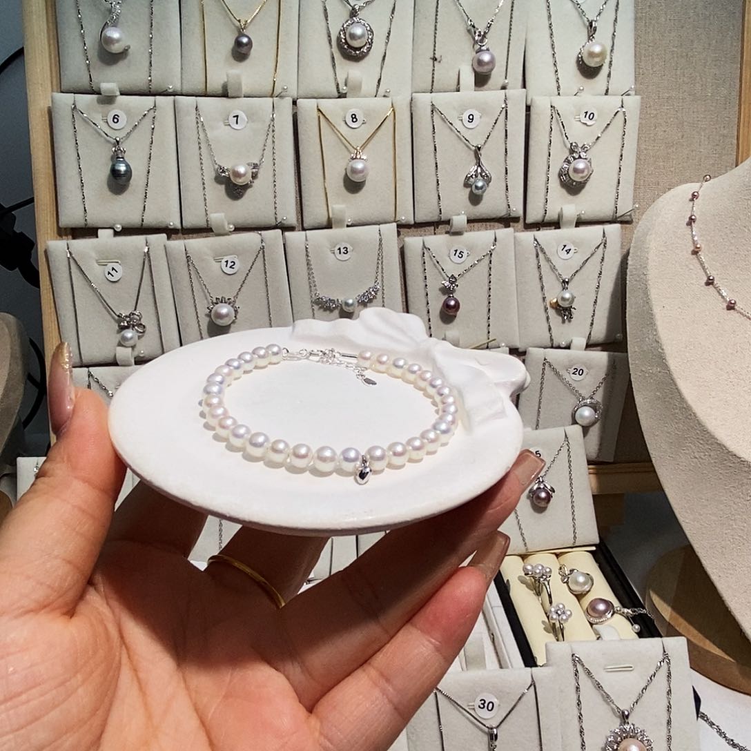 吊坠925银无炫彩极光正圆5-6手镯