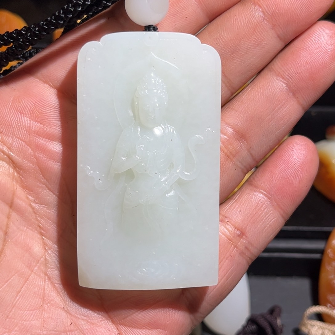 和田玉挂件未镶嵌一*