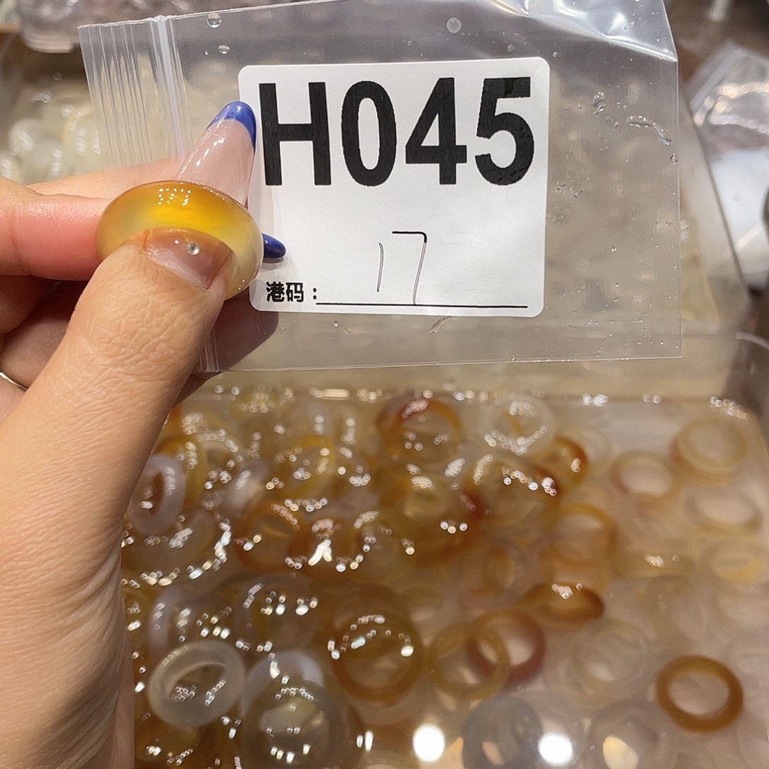 玛瑙/玉髓未镶嵌戒指045