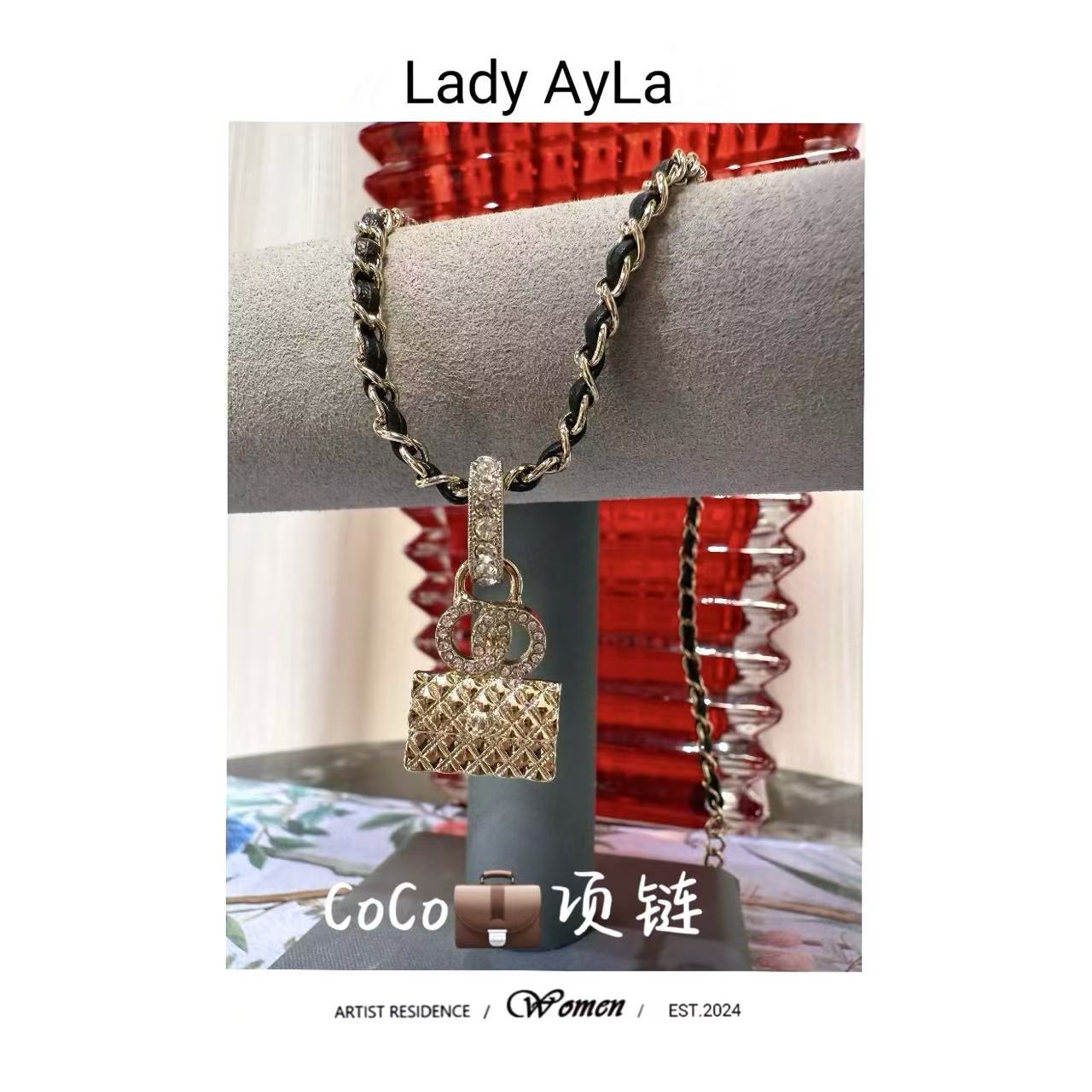 铜合金皮质项链 25S C 包 项链AL9005