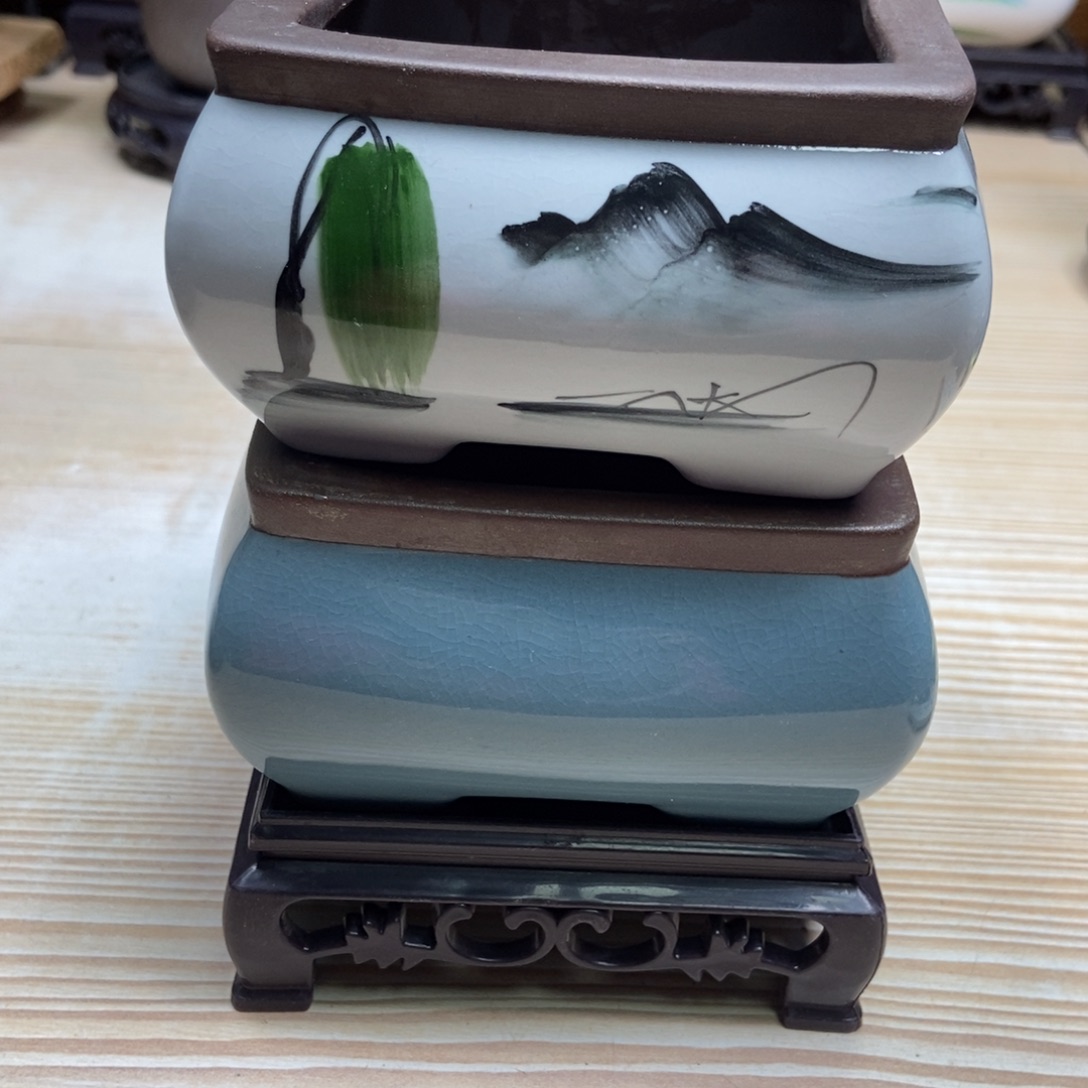 瓷片陶瓷花盆陶瓷艺术