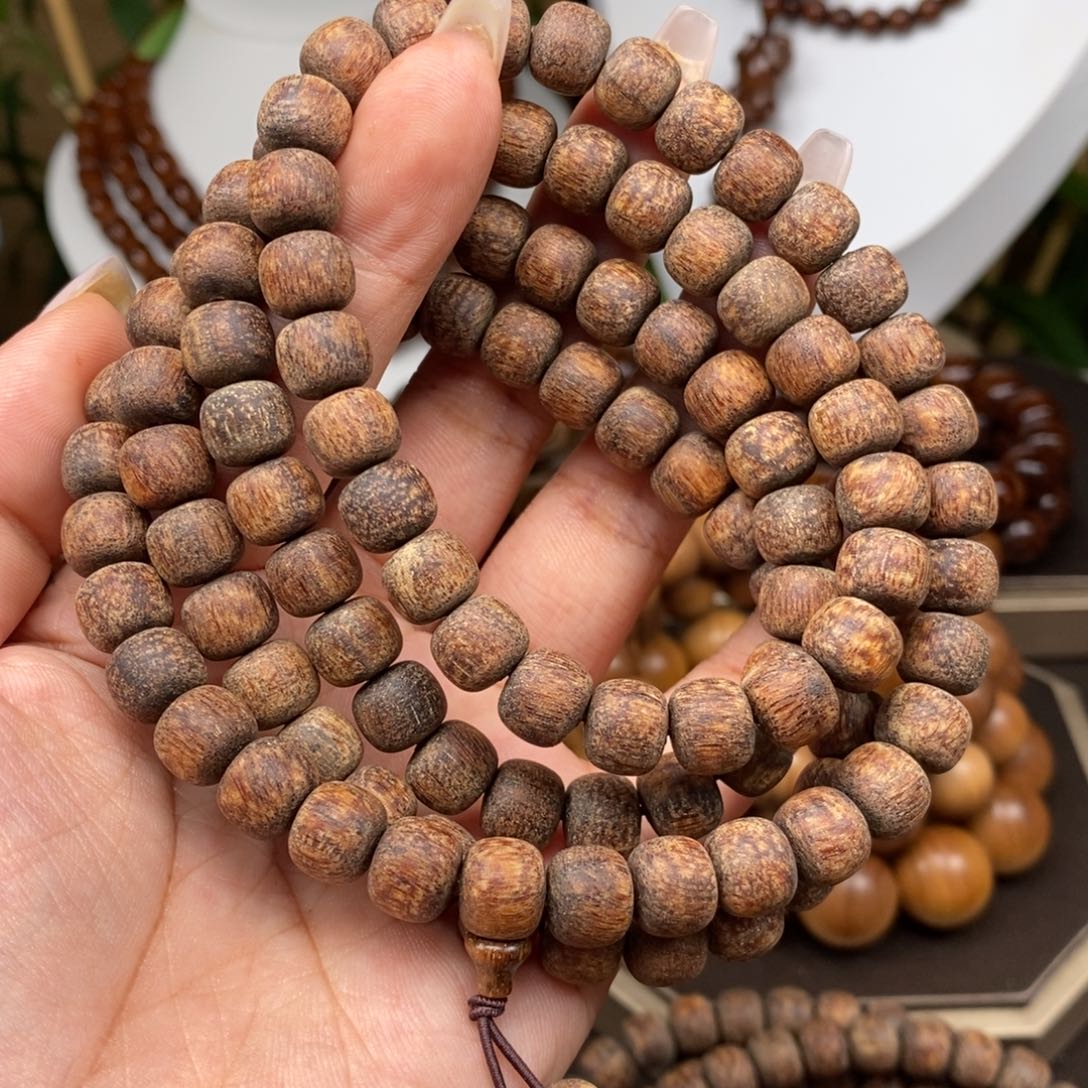 贡木手串/手链贡木8×9果冻火焰精灵龙粗抛