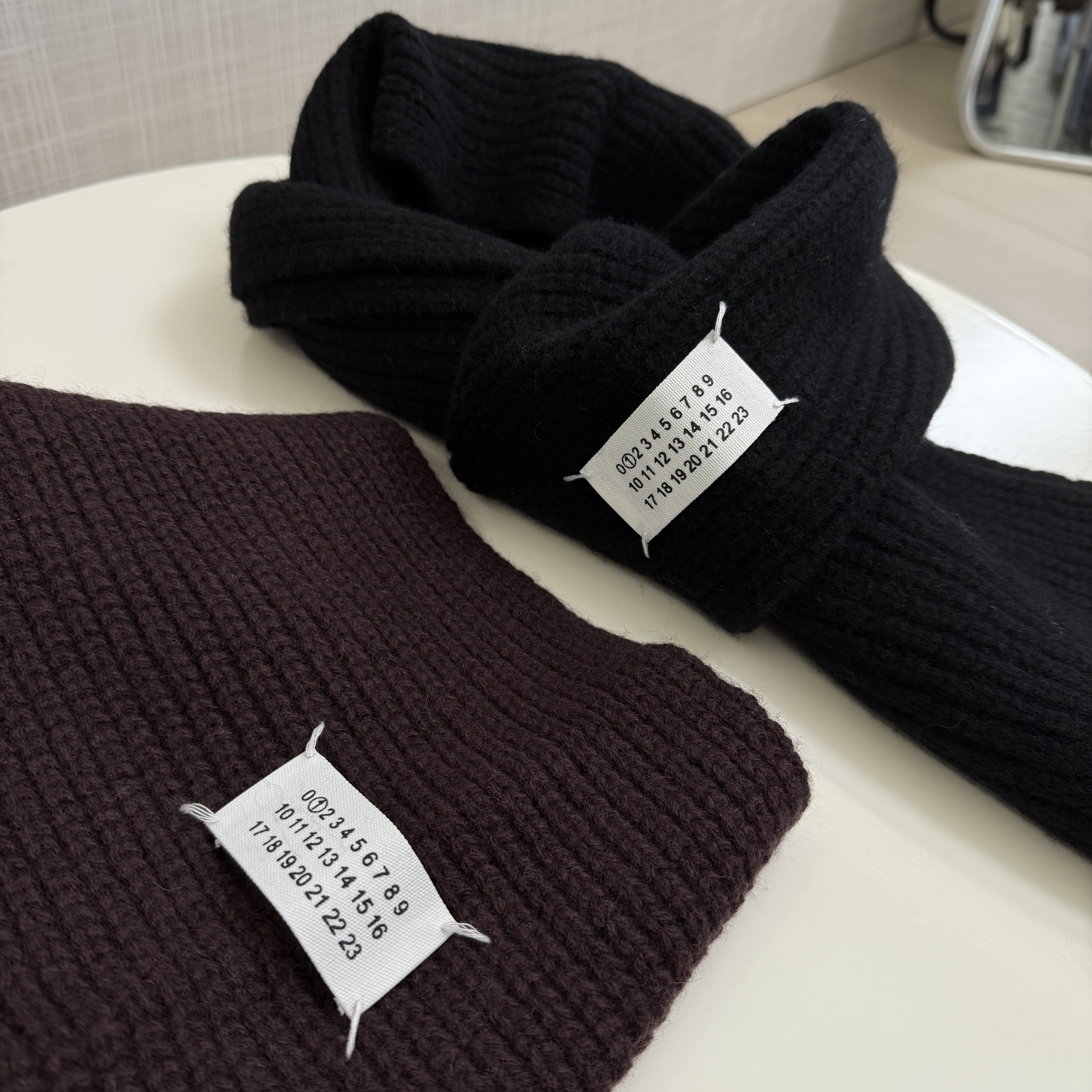 ANSEVEN不起球围巾纯色披肩森系日式百搭宝宝冬季100羊毛成人保暖