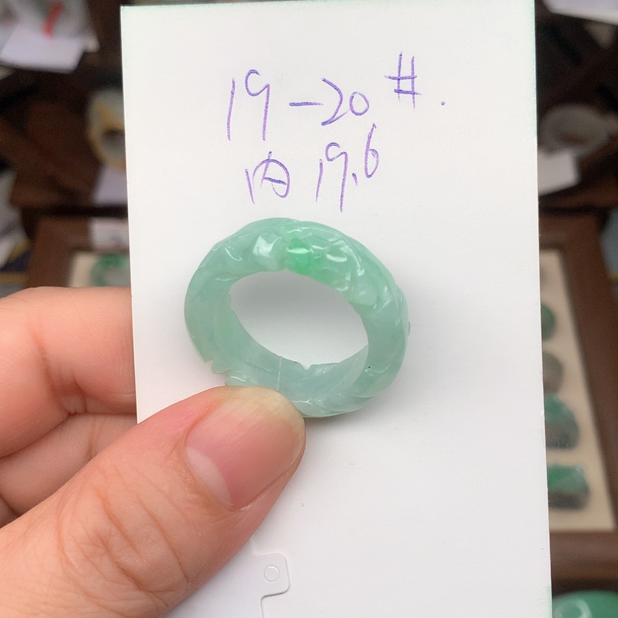 【闪购商品】翡翠戒指未镶嵌*️****20圈