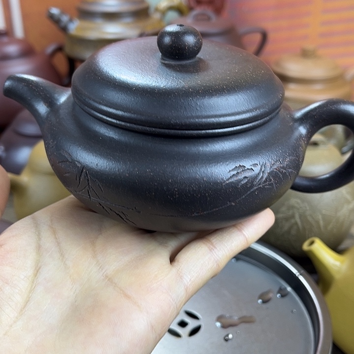 紫砂茶壶宜兴紫砂壶微瑕晃盖壶口跳沙