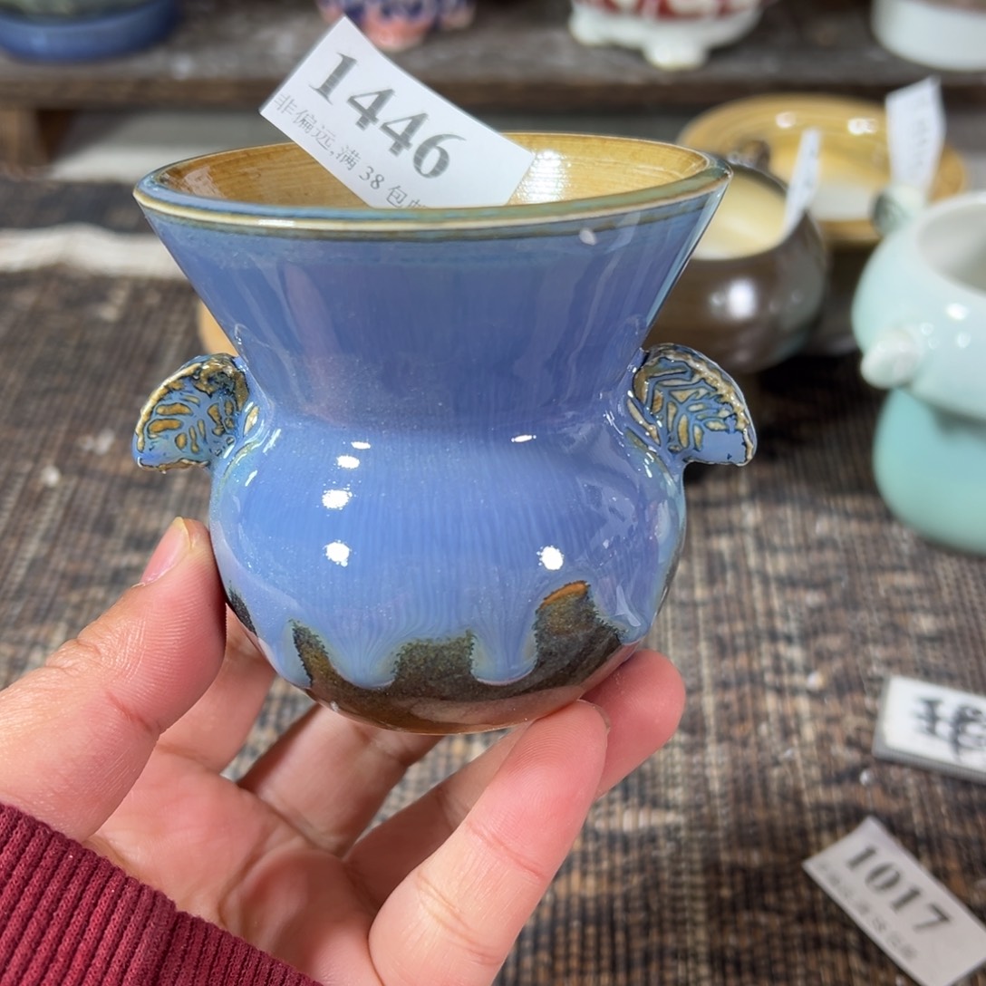 红陶景德镇手工花盆