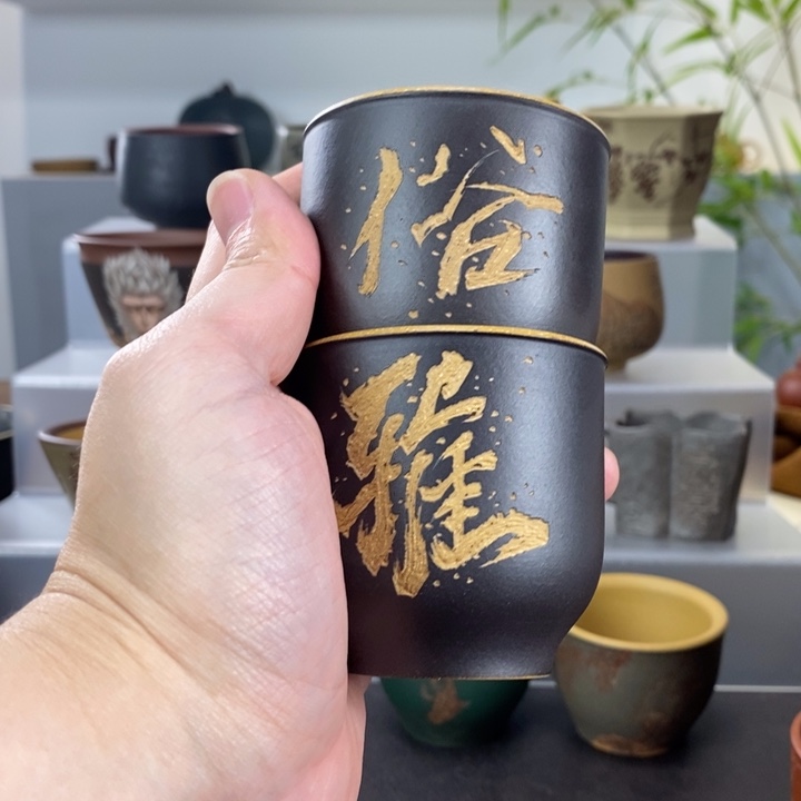 茶杯紫砂宜兴紫砂主人杯