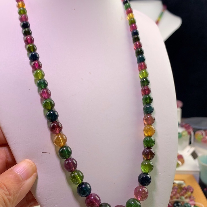 双色碧玺手链未镶嵌