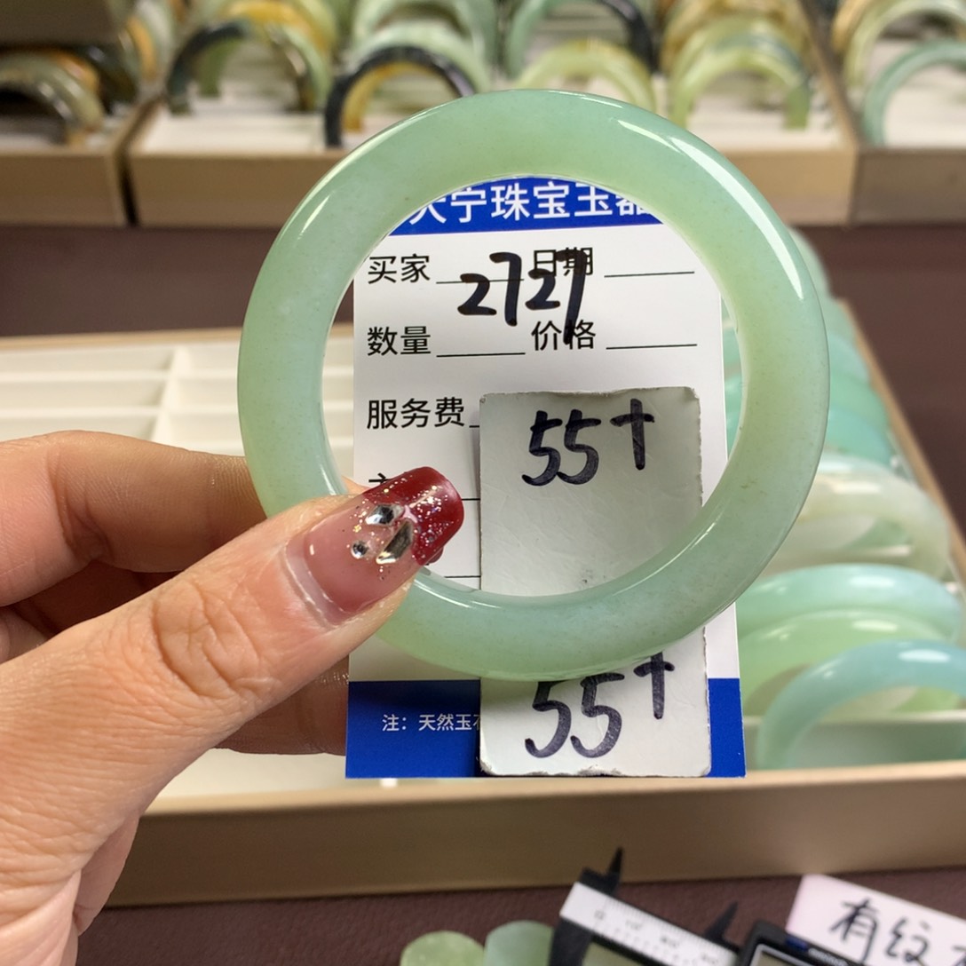 蛇纹石玉手镯未镶嵌2727