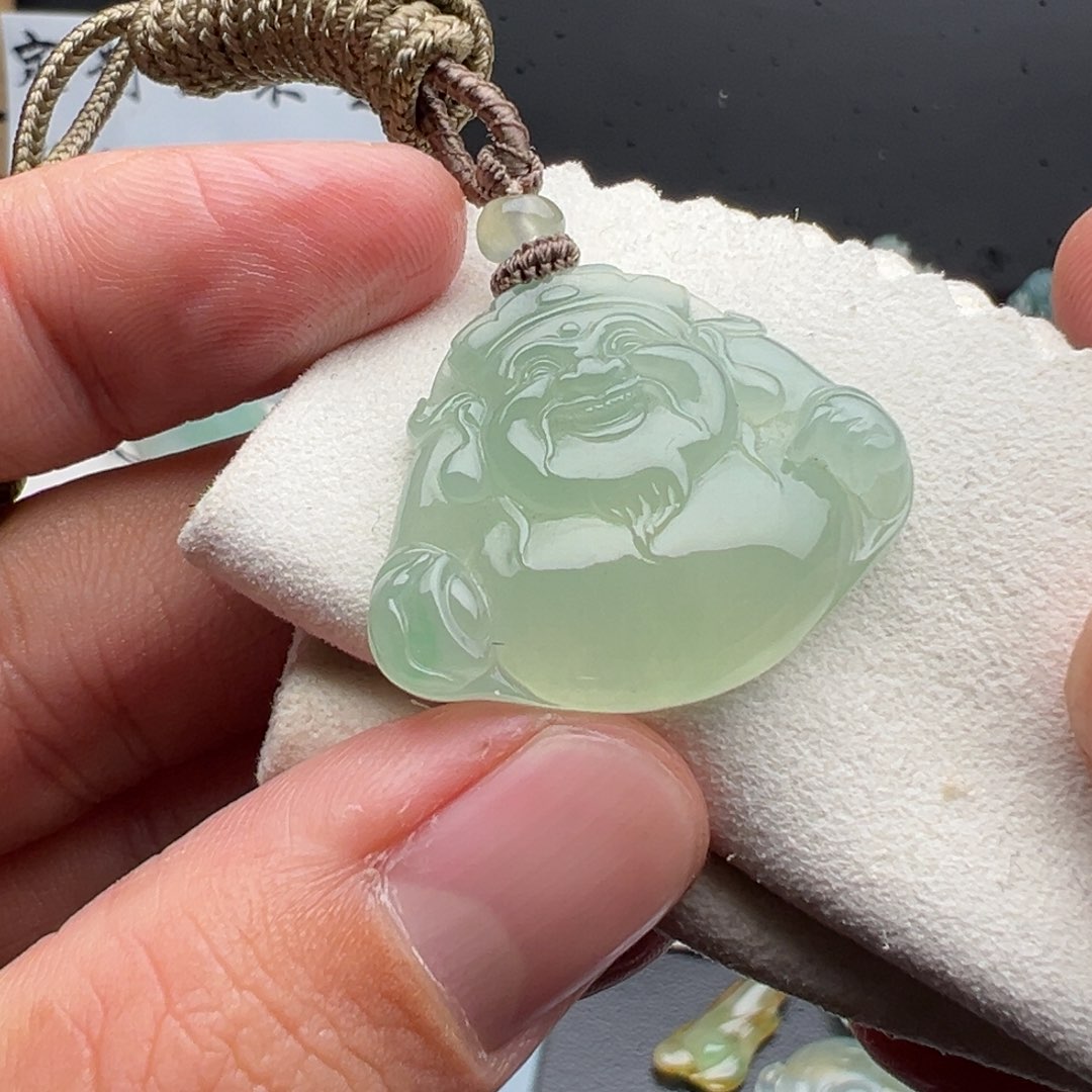 定制翡翠未镶嵌财神爷