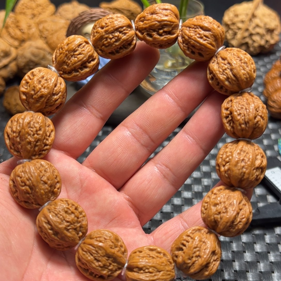 文玩核桃手串粗筋边度20高19