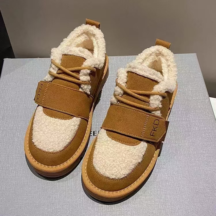新款棉鞋秋冬新款爆款时尚百搭加绒加厚雪地靴