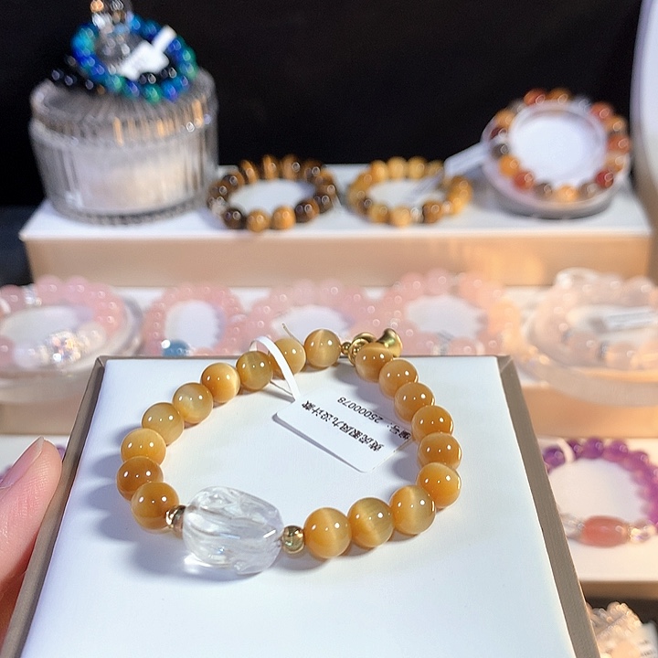 水晶手链未镶嵌金虎眼