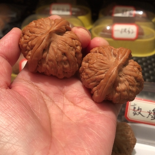 先*月文玩核桃把件莲花