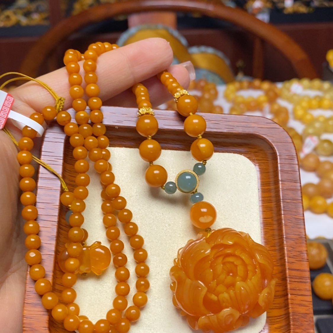 【闪购商品】蜜蜡颈饰未镶嵌项链