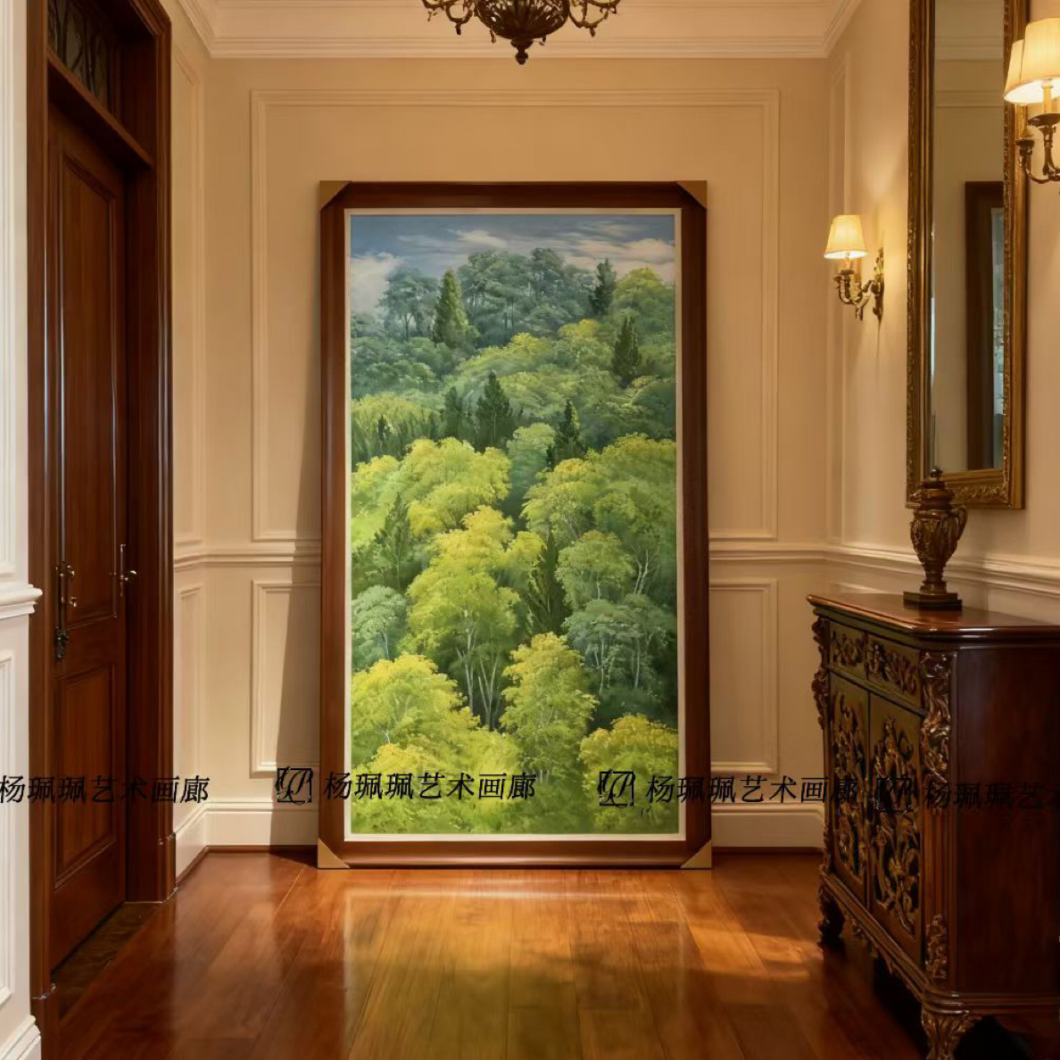 《山河远望》现代简约客厅装饰画卧室走廊艺术挂画高级感风景画