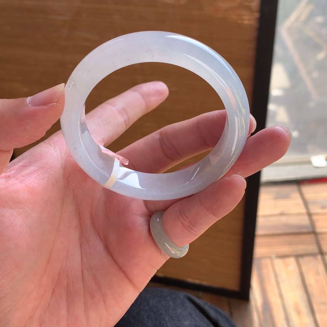 翡翠未镶嵌手镯68号57