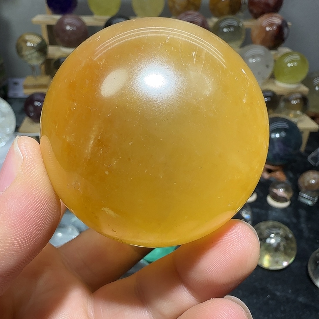 水晶未镶嵌珠宝半成品黄冰洲石