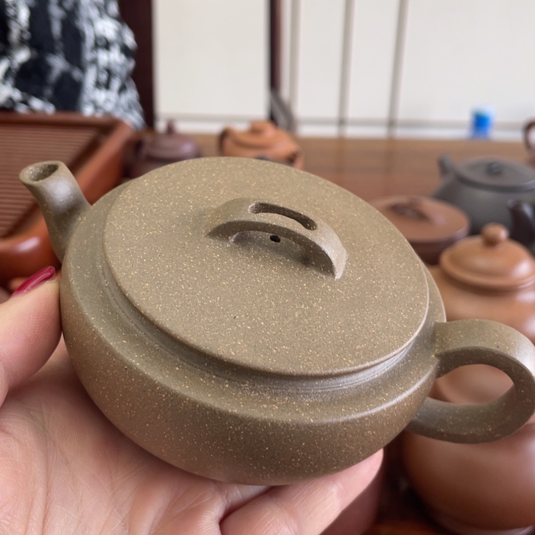 紫砂茶壶汉瓦段泥150cc微瑕