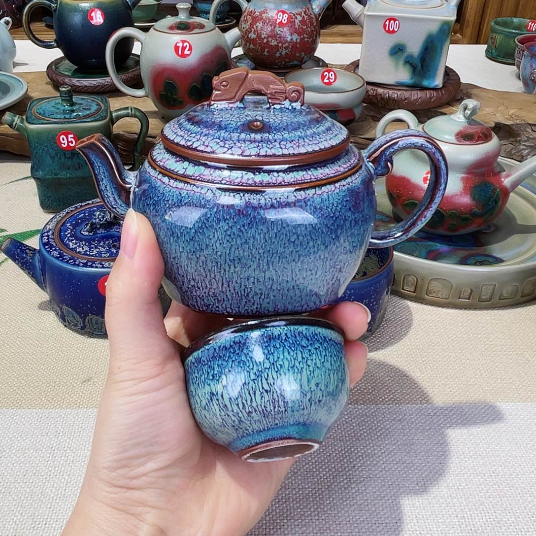 壶禹州钧瓷艺术作品
