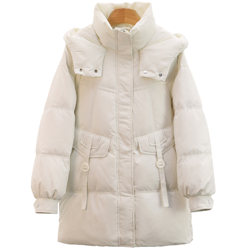 F6795-【叁】连帽立领防风保暖羽绒服外套#WSA58H031