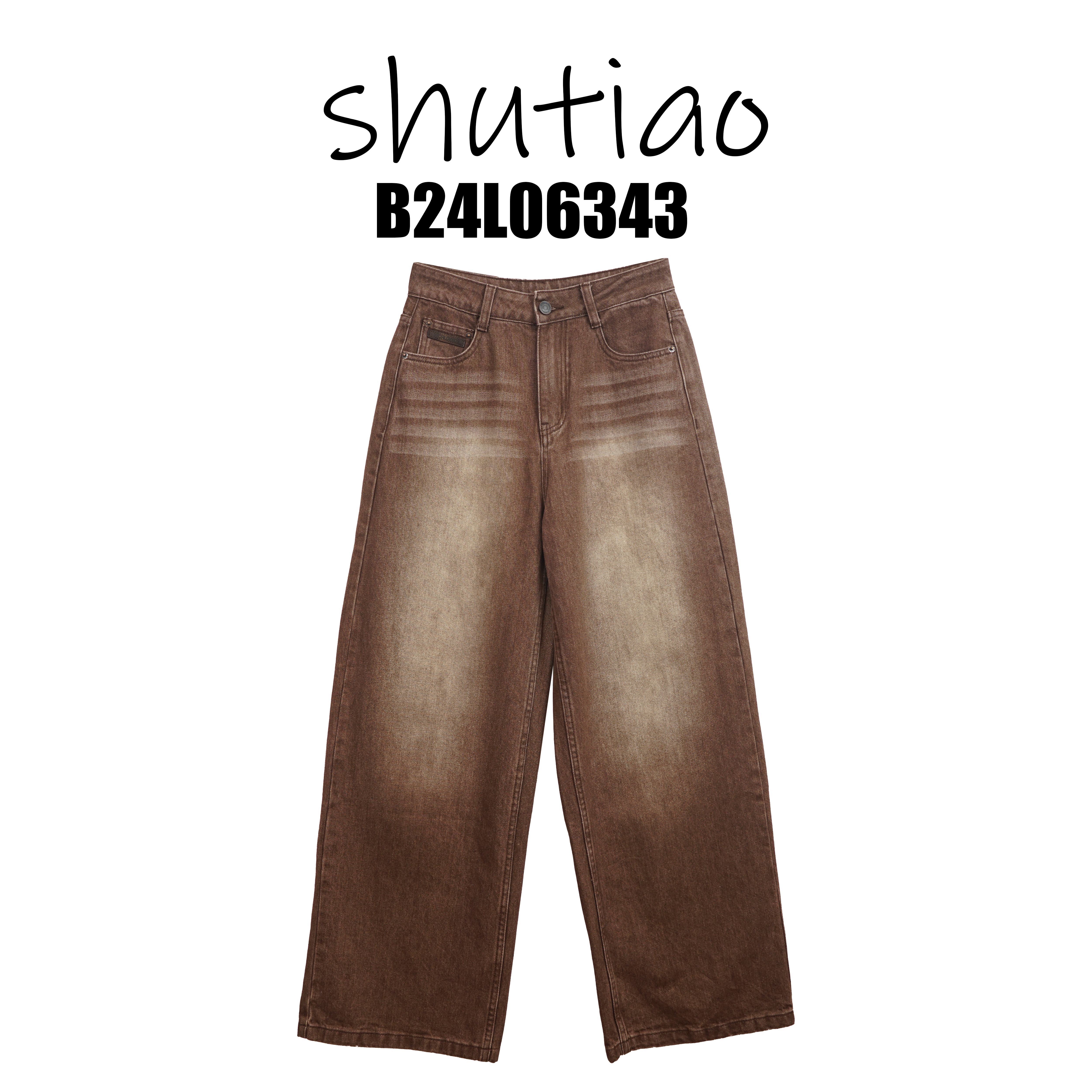 【SHUTIAO】2024秋冬：新款小众设计款裤子B24L06343