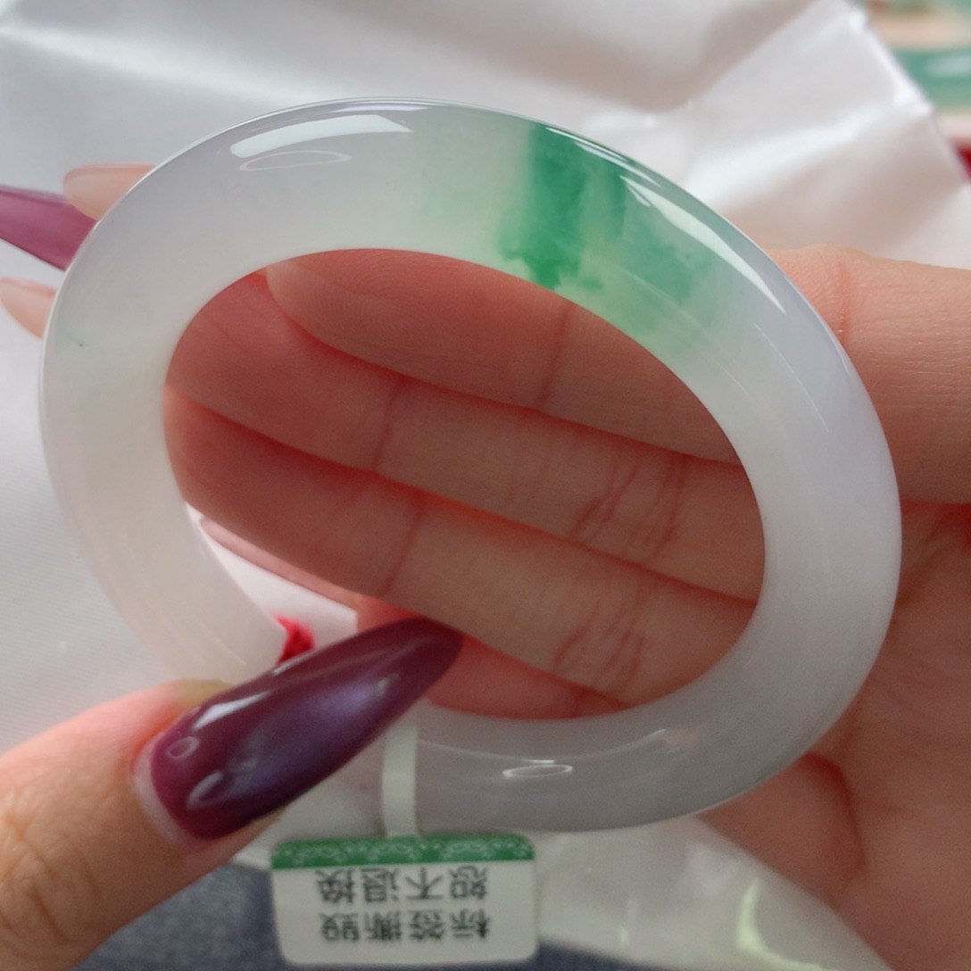未镶嵌手镯翡翠缅甸天然翡翠A货50.6