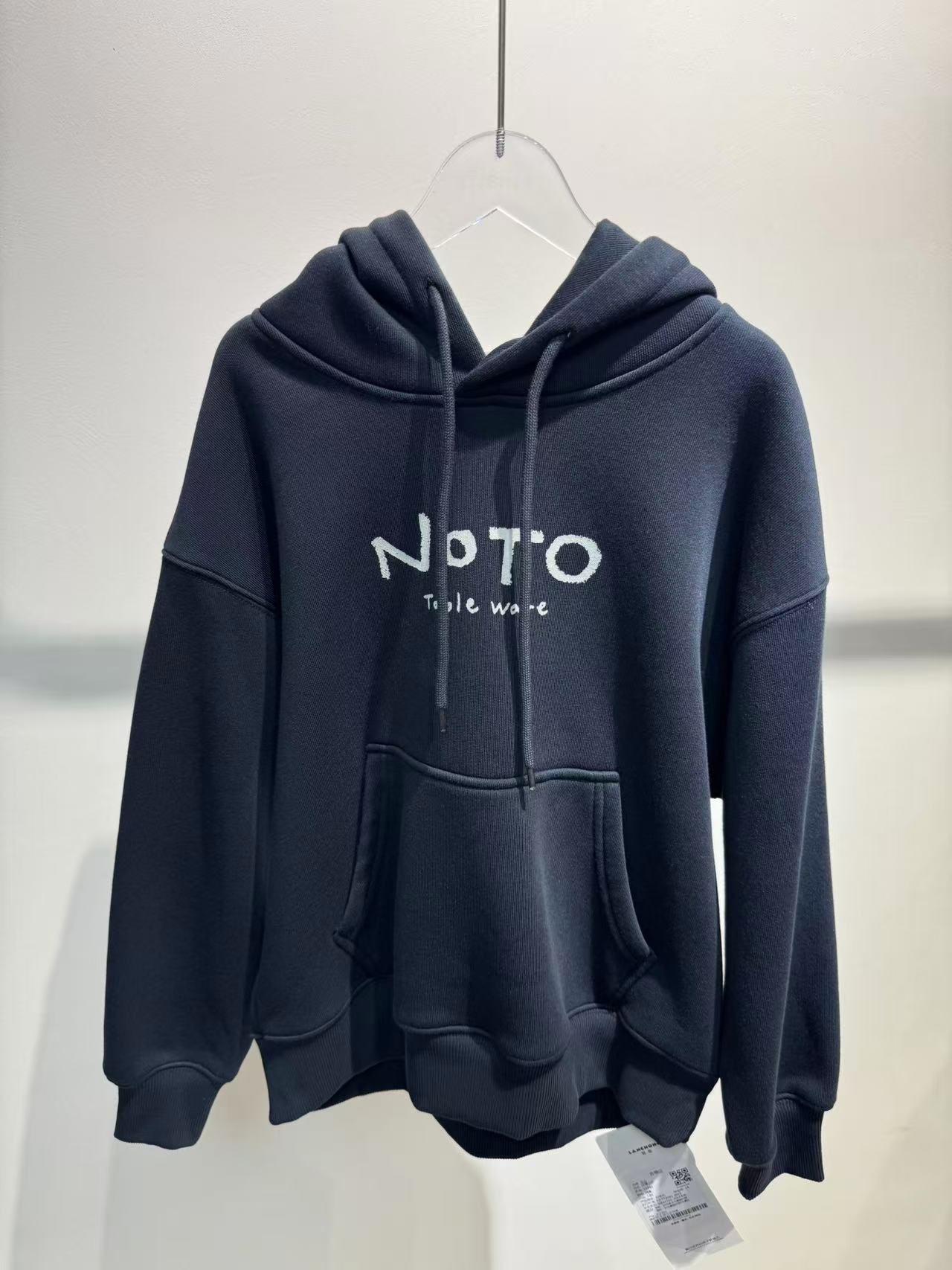 XTJ STUDIO童装 设计师款 LC中大童 音符加绒连帽卫衣 冬款新品