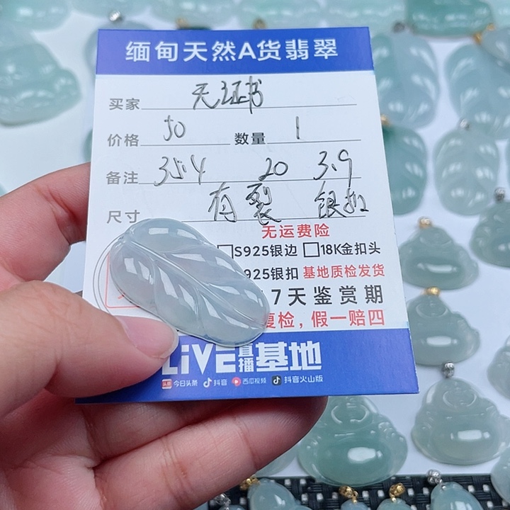 翡翠颈饰未镶嵌吊坠
