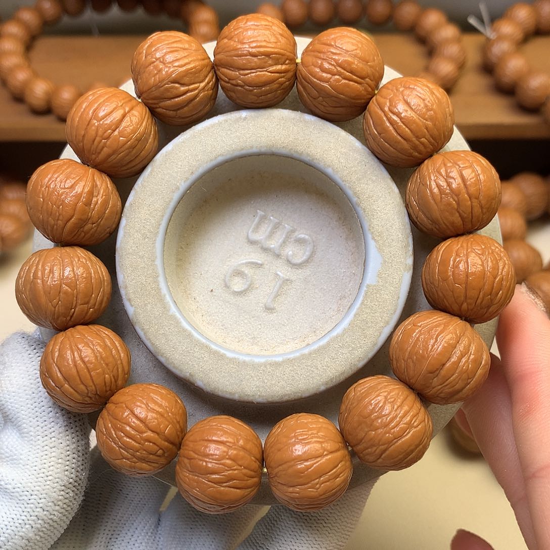 $***糊吊坠猴头核桃18聚宝盆全品手串