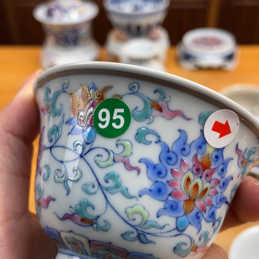 手绘现代茶具非古董