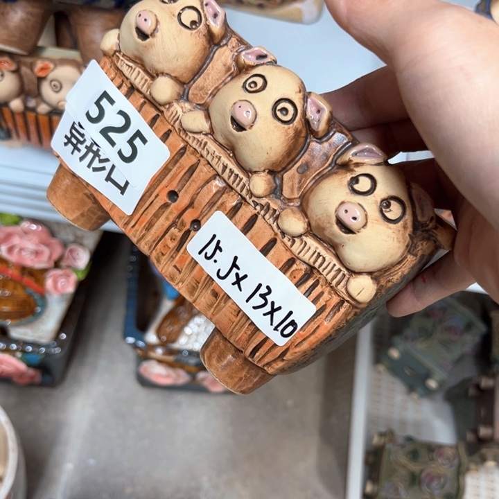 紫砂花盆粗陶材质多肉花盆