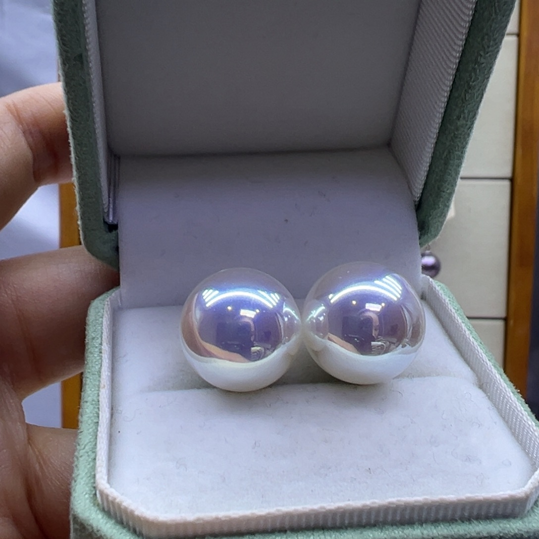 耳饰淡水珍珠银S925镶嵌