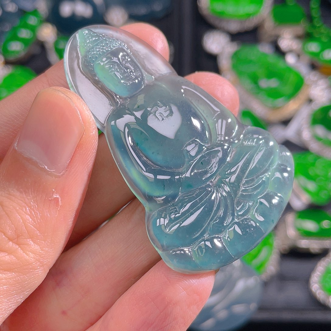 翡翠未镶嵌吊坠(不含链)