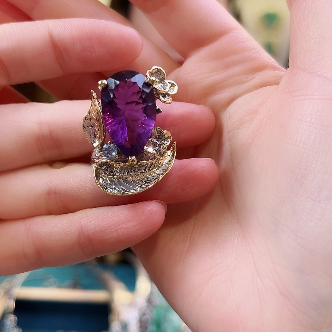 水晶颈饰银S925镶嵌，