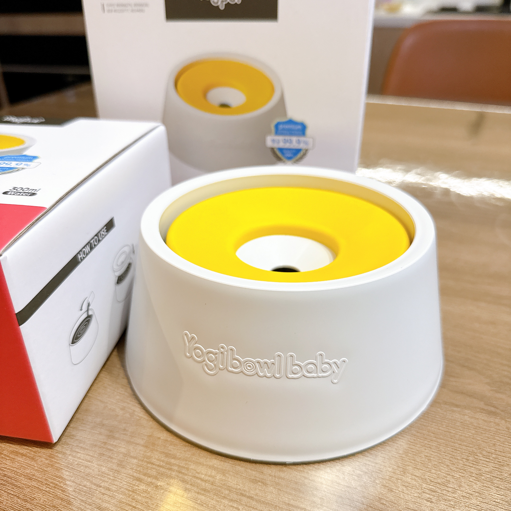 yogi不湿嘴水碗300ml抗菌易清洗小型犬悬浮碗