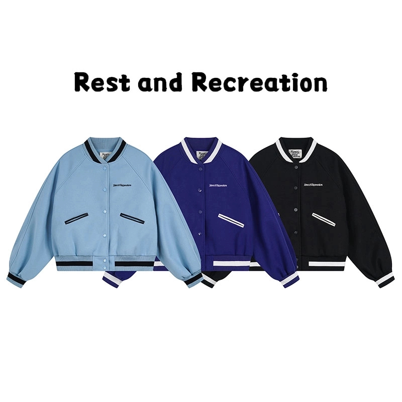 Rest And Recreation韩国设计师品牌男女同款棒球服2024春秋新款 