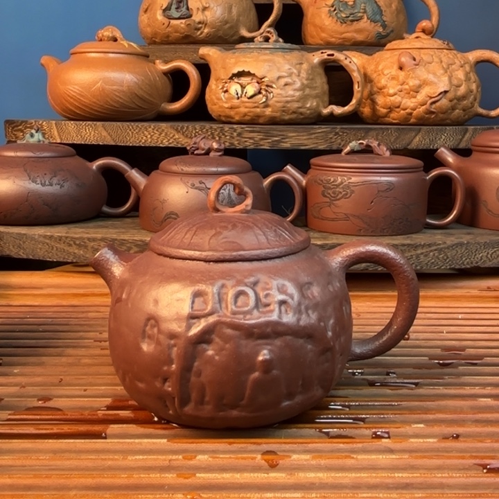 原矿老紫泥无相紫砂壶220cc