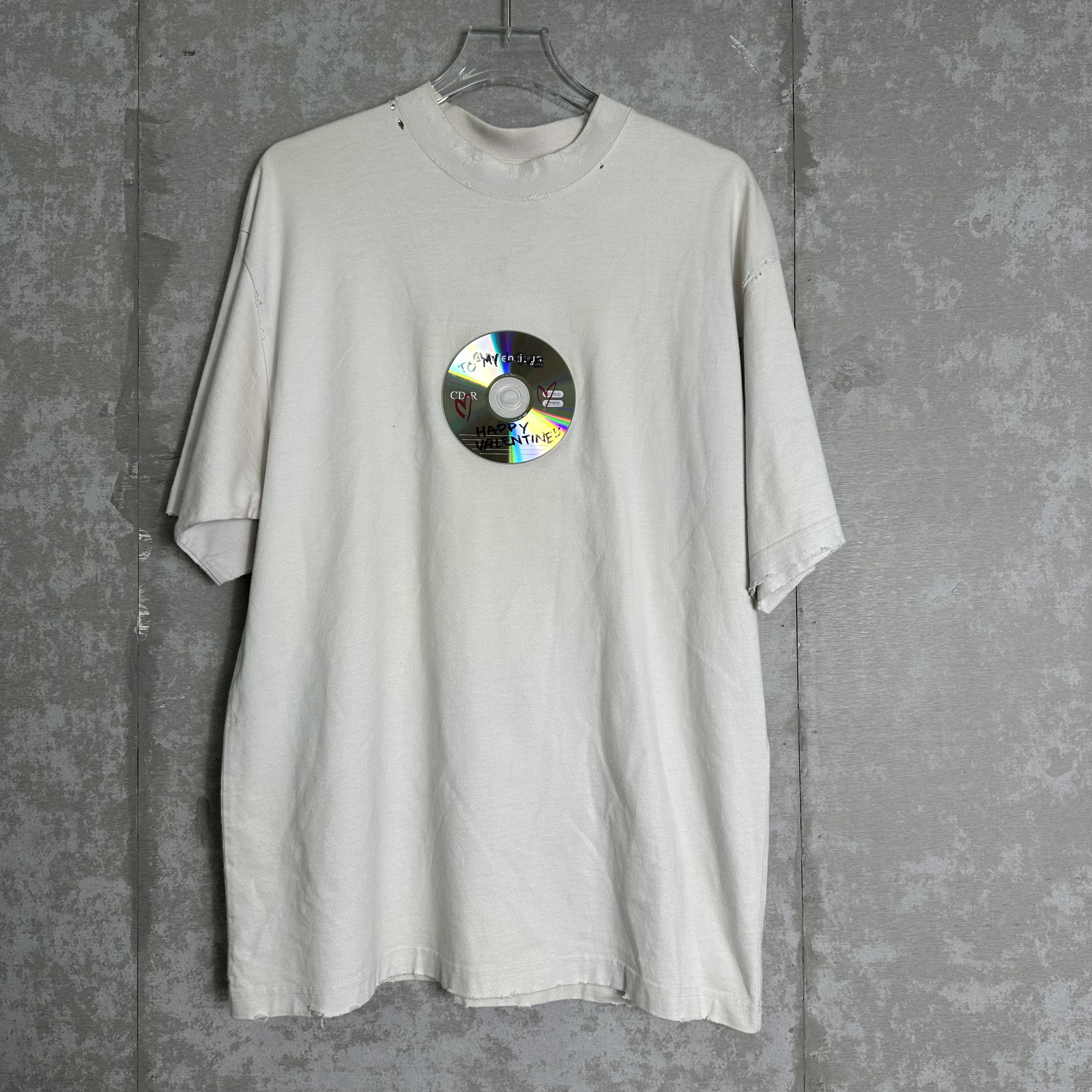未使用 Balenciaga/巴黎世家 S*1/巴黎世家字母光盘短袖/11509