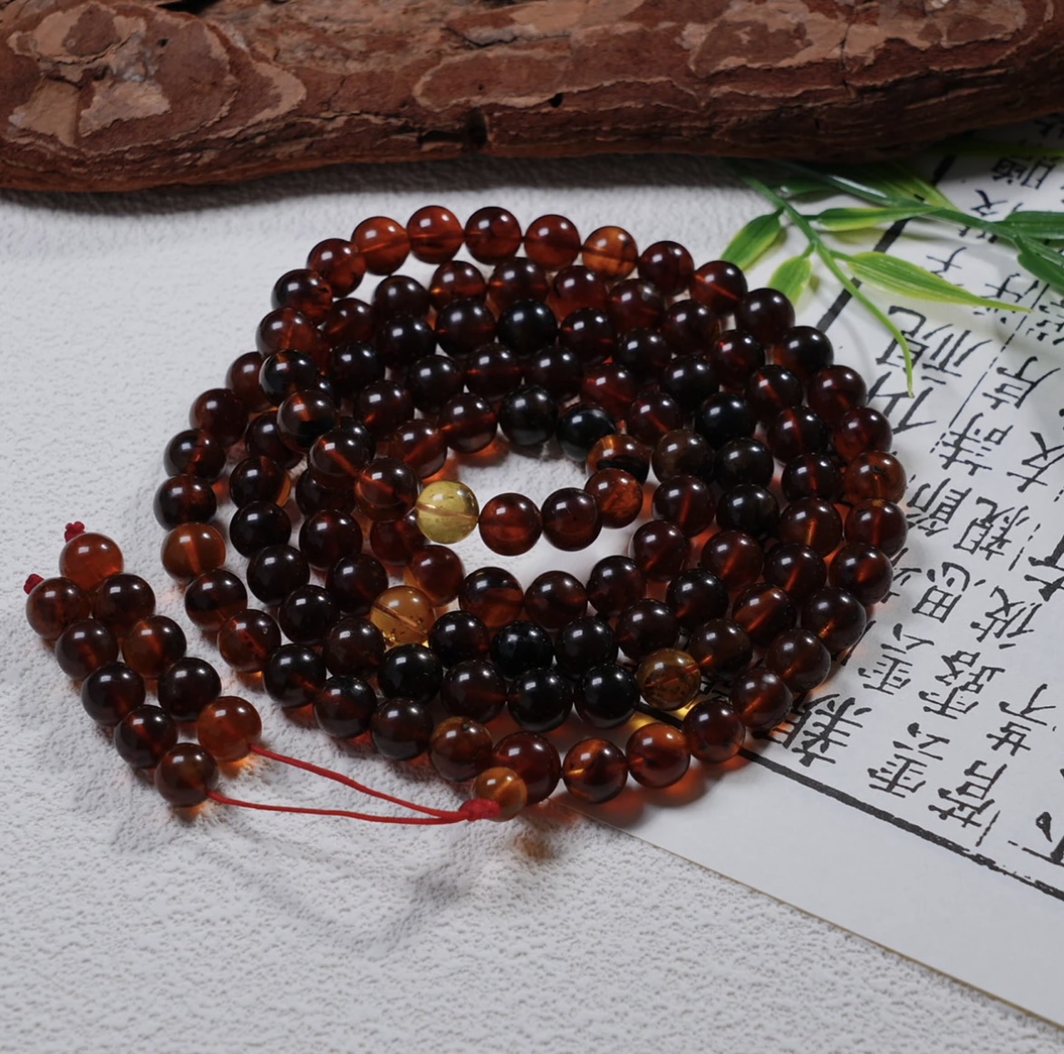 A248 高端金角药珀项链