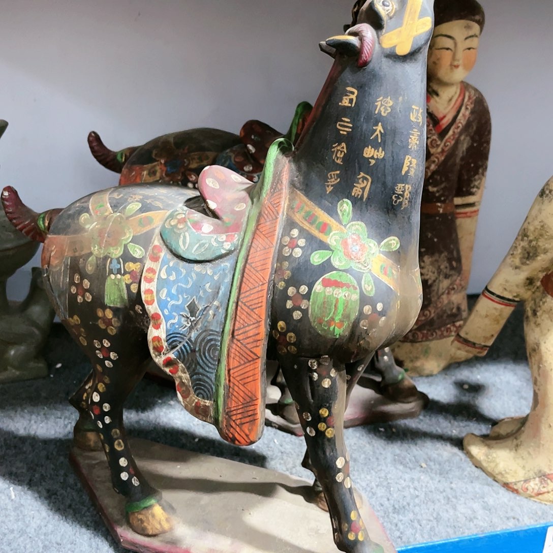 瓦当摆件摆件茶的茶桌陶瓷张*玮