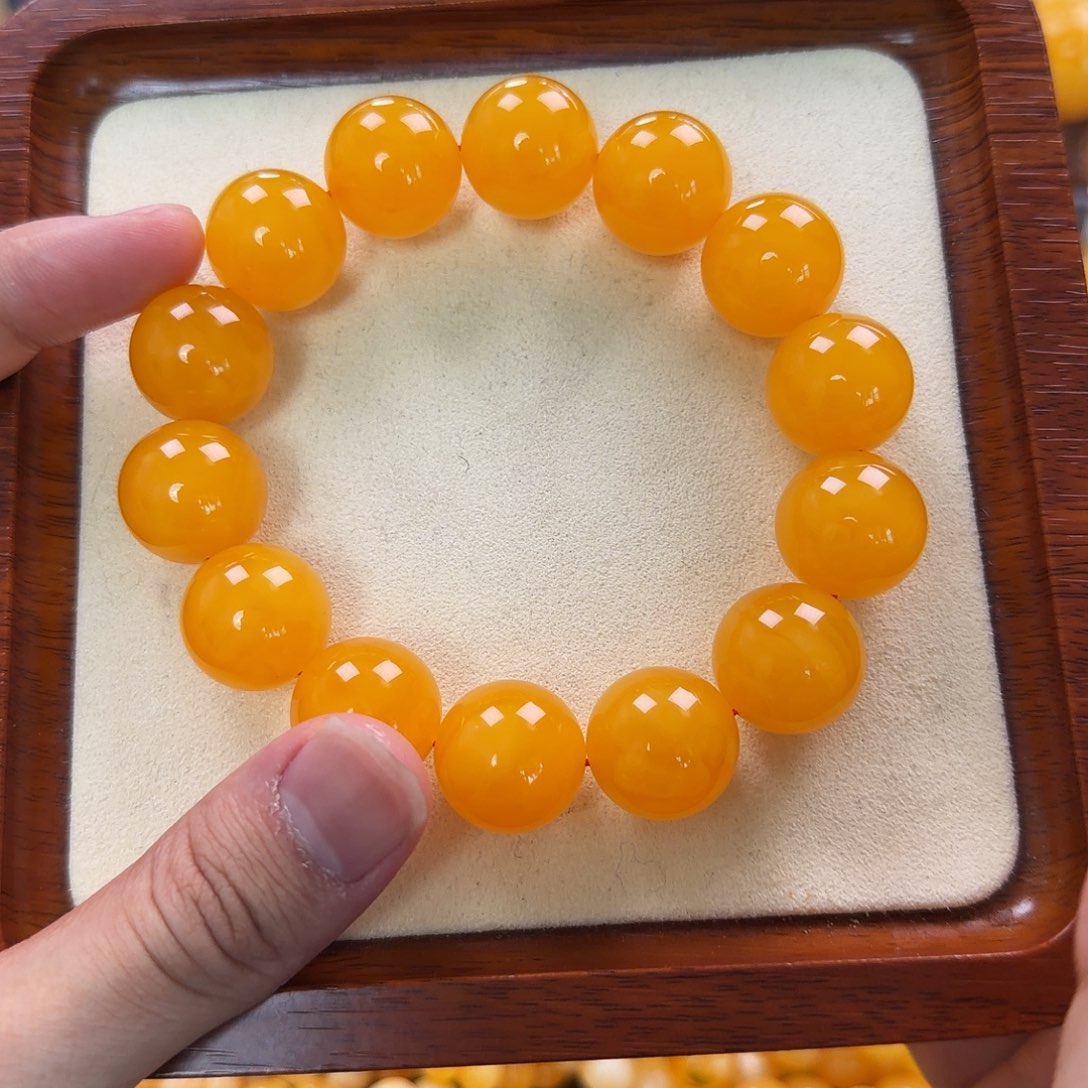 琥珀未镶嵌珠宝奇石17.5mm同料