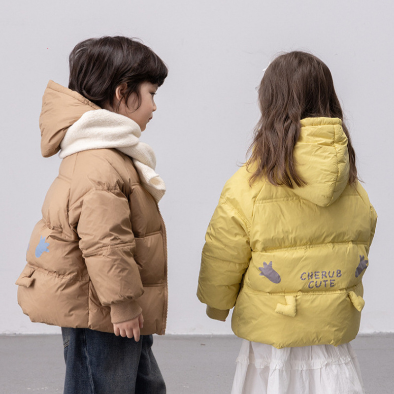 2025新款儿童棉服短款连帽冬季童装外套男女童休闲上衣棉袄洋气潮