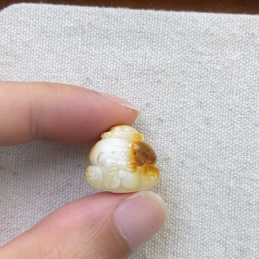 琥珀未镶嵌珠宝奇石小狗狗