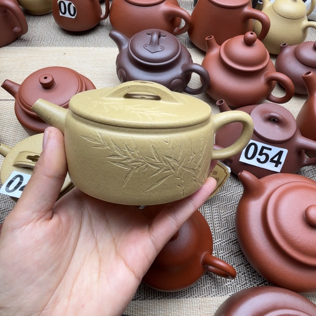 L***J茶壶紫砂梨皮绿泥汉瓦200cc