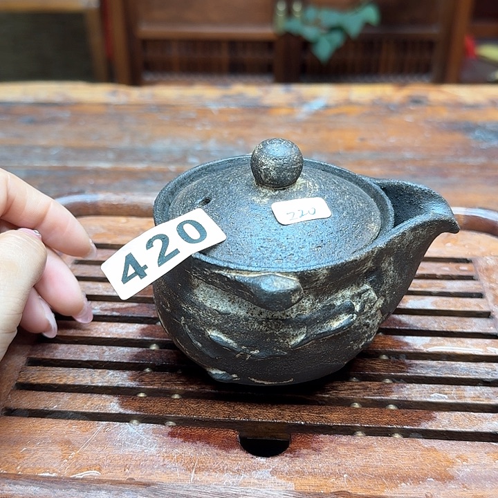 纯手工制作粗陶茶具