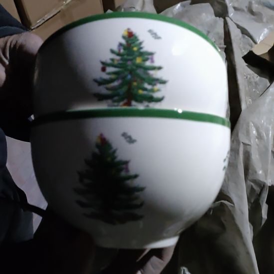 陶瓷出口陶瓷圣诞碗6英寸