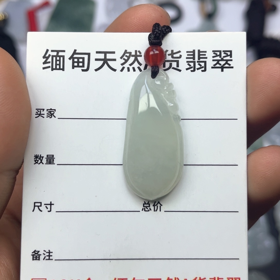 翡翠颈饰未镶嵌缅甸天然翡翠