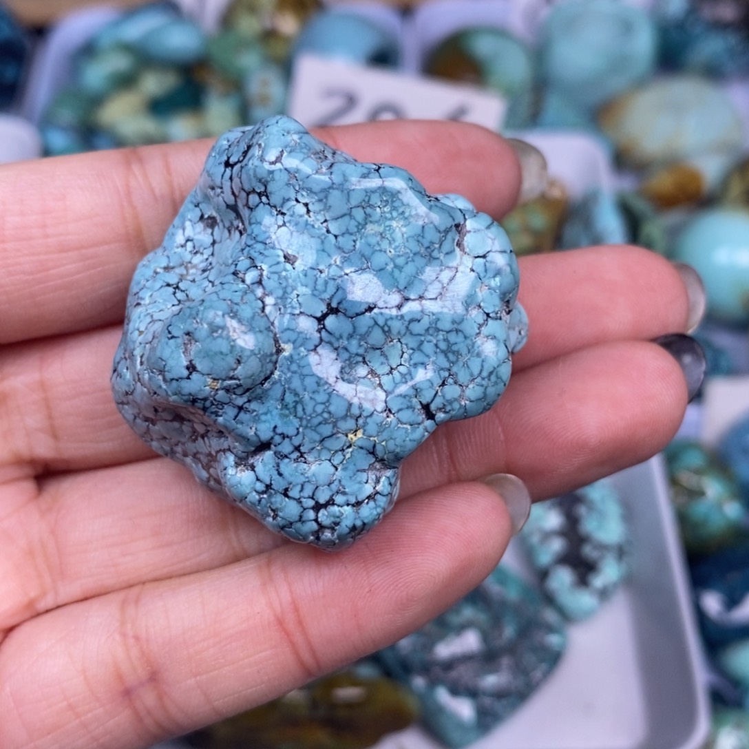 绿松石未镶嵌挂件